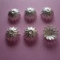 Silver Color Flower Filigree Bead Cap 12mm