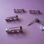 Silverplated Nickel Free Metal Brooch Bar Pin Backs *18mm or ¾inch*