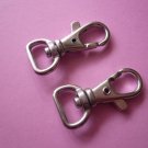Silverplated Metal Swivel Lobster Clasps 10pcs