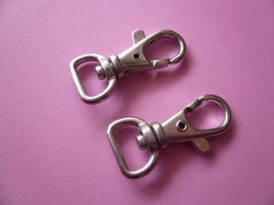 Silverplated Metal Swivel Lobster Clasps 10pcs