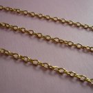 Gold Color Metal Oval Link Chain *3 Feet*