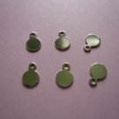Silverplated Metal Tag for Cabochon 5mm