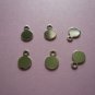 Silverplated Metal Tag for Cabochon 5mm