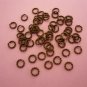 Antique Bronze Color Twisted Open Jump Rings  6mm