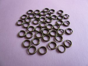 Bronze Color Metal Double Spilt Jump Rings  5mm