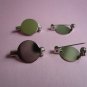 Silverplated Round Bar Pin Backs 10PCS