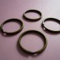 Antique Bronze Color Metal Spilt Key Rings