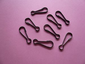 Lanyard Snap Clip Hooks Dark Black Nickel 24mm