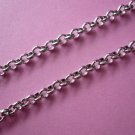 Silverplated Nickel Free Metal Round Link Chain *3Feet 2Inches*