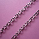 Silverplated NF Metal Oval Soldered Chain (3Feet 2Inches)
