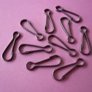 Lanyard Snap Clip Hooks Black Nickel 24mm