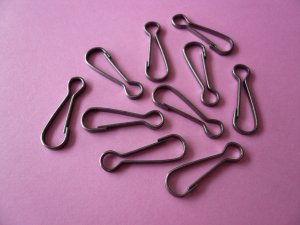 Lanyard Snap Clip Hooks Black Nickel 24mm