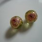 Pink Tensha Floral Beads 12mm