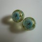 Blue Tensha Floral Beads 12mm