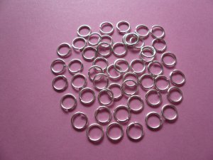 Silverplated Jump Rings 6mm (100pcs)