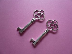 Key Charm Pendants 2PCS