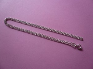Silverplated Curb Chain Necklace **18 Inches**