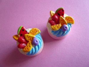 Fruit Cake Cabochons