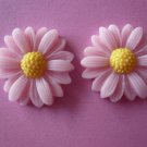 Pink Flower Daisy Cabochons