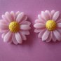Pink Flower Daisy Cabochons