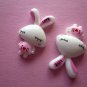 White Rabbit Bunny Cabochons