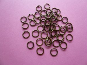 Bronze Color Metal Jump Rings 6mm