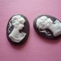 Victorian Lady Cameo Cabochons