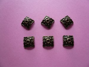 Bronze Color Metal Bead Cap 8mm