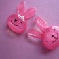 Pink Glitter Rabbit Bunny Cabochons