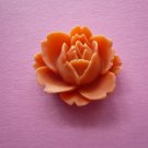 Orange Flower Lotus Cabochons