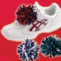 12 Custom Colors Cheerleader Shoe Hair Pom Poms