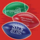 100 Custom Printed Plastic Footballs School Spirit Item# FB101