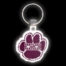 100 Custom Printed Soft Plastic Key Chains Key Tags Paw Shape Item# KF561