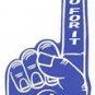 Custom Printed Screen Personalized Foam Fingers Hand Item#SH18E