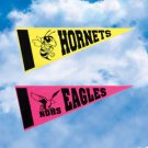 Personalized Custom Printed 4" x 10" Pennant Item#FP410S