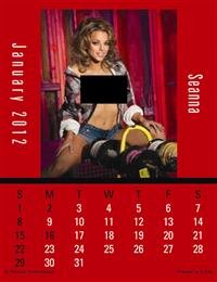150 Custom Printed Press N Stick Small Auto 2012 Calendars (Sexy Construction Girls) Item#V8892