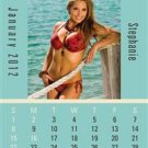 150 Custom Printed Press N Stick Small Auto 2012 Calendars (Sunshine Girls Bikinis) Item#V8890
