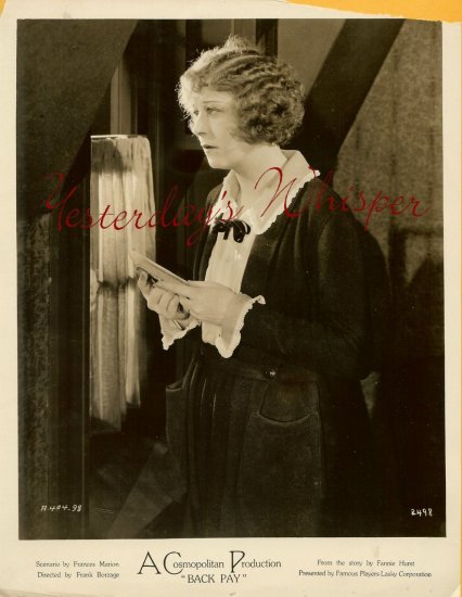 Seena OWEN Back PAY Frank BORZAGE ORG Silent PHOTO H17