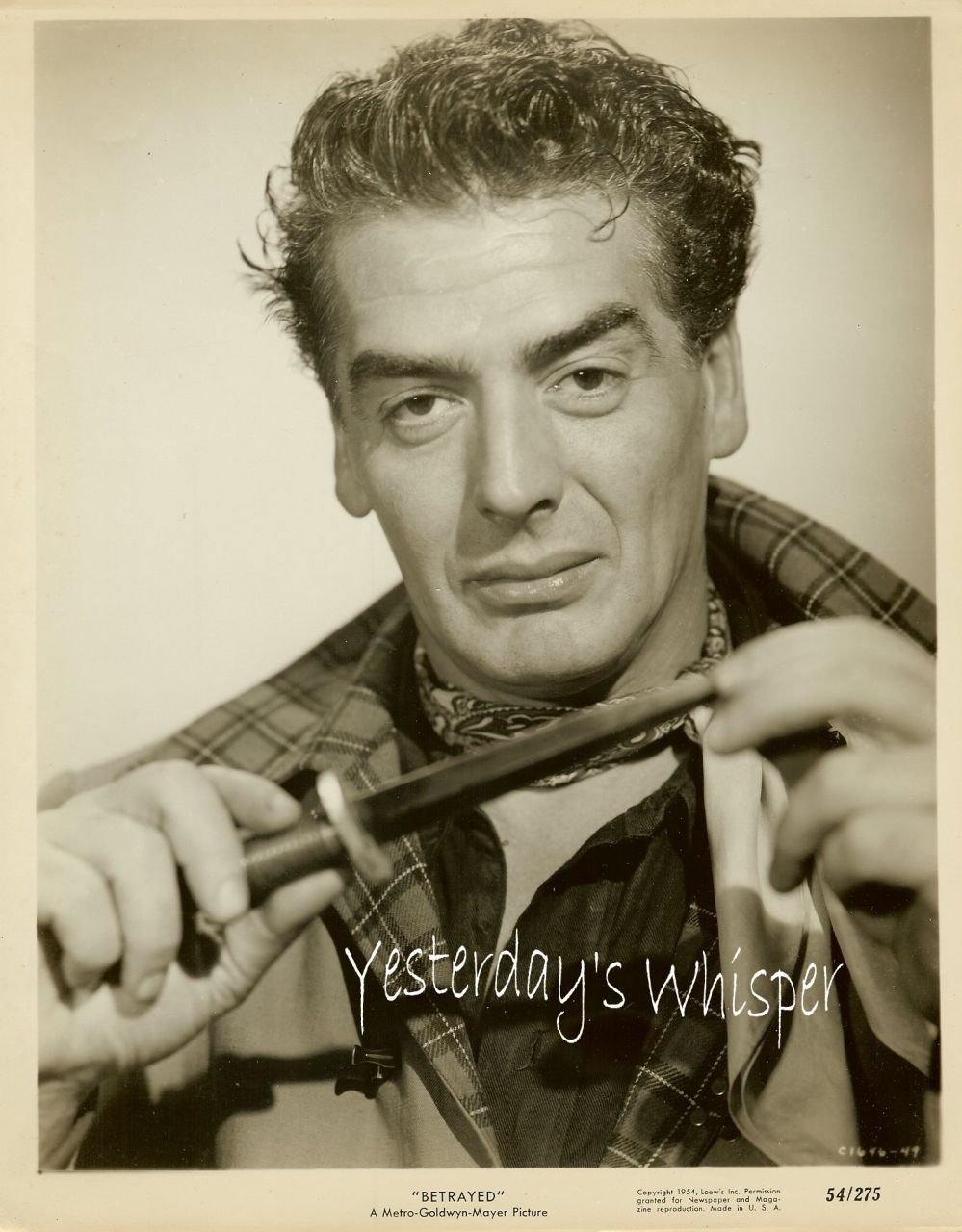 1930s Victor Mature Betrayed Original Publicity Photo