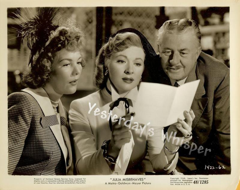 Greer GARSON Julia MISBEHAVES Original 1948 B/W Movie Still Photo