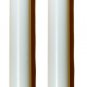 White Plastic Wands For Faux Wood Blinds - 2Pack
