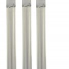 3 Pack Clear Replacement Blind Wands - 48" Long for Horizontal Mini Blinds