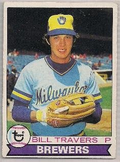 Brewers Topps 79 Bill Travers