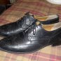 Mens 10.5 m JOHNSTON & MURPHY dress shoes,black,used,d