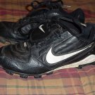 Youth size 5 Y NIKE baseball cleats,black,boys,kids,5Y