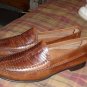 Mens size 11 d BRUTINI dress shoes,brown,woven loafers
