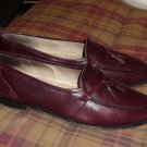 Mens 12 m BOSTONIAN dress shoes,burgundy loafers,used,d