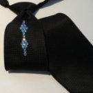 Mens Swarovski Diamond Pattern Rhinestone Tie