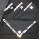 Mens Black Ballroom Dancer Pocket Square