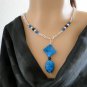Set 8 Necklace and Earrings Turquoise Blue Stones